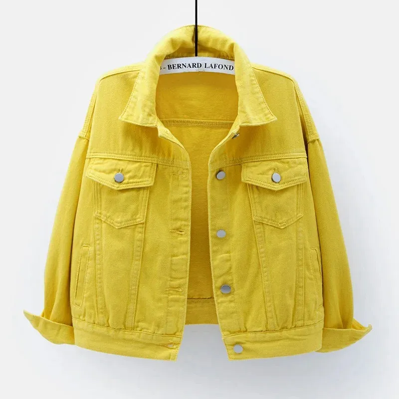 Autumn Loose Casual Outwear Denim Jackets