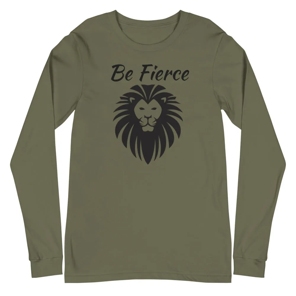 Be Fierce Lion Lovers Long Sleeve Tee, lioness-love