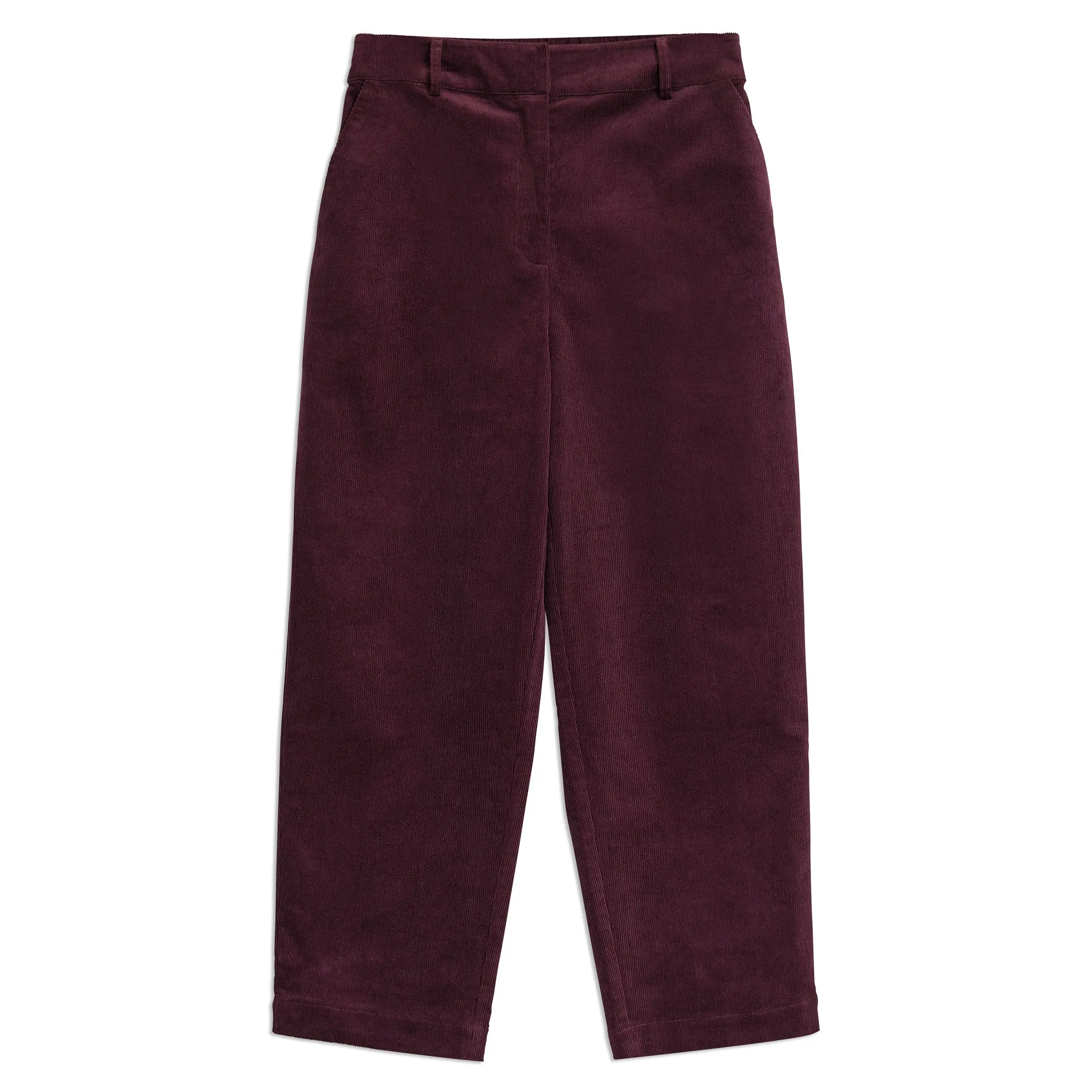 Burgundy Cord Relaxed Trouser