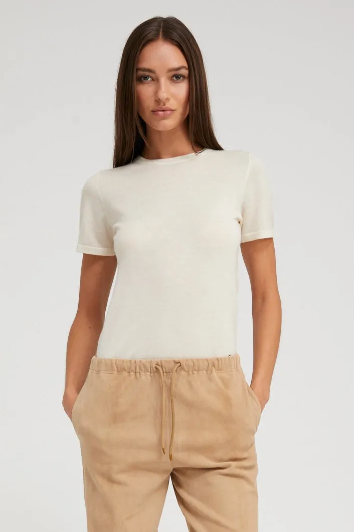 Chalk Cashmere Relaxed Tee Shirt