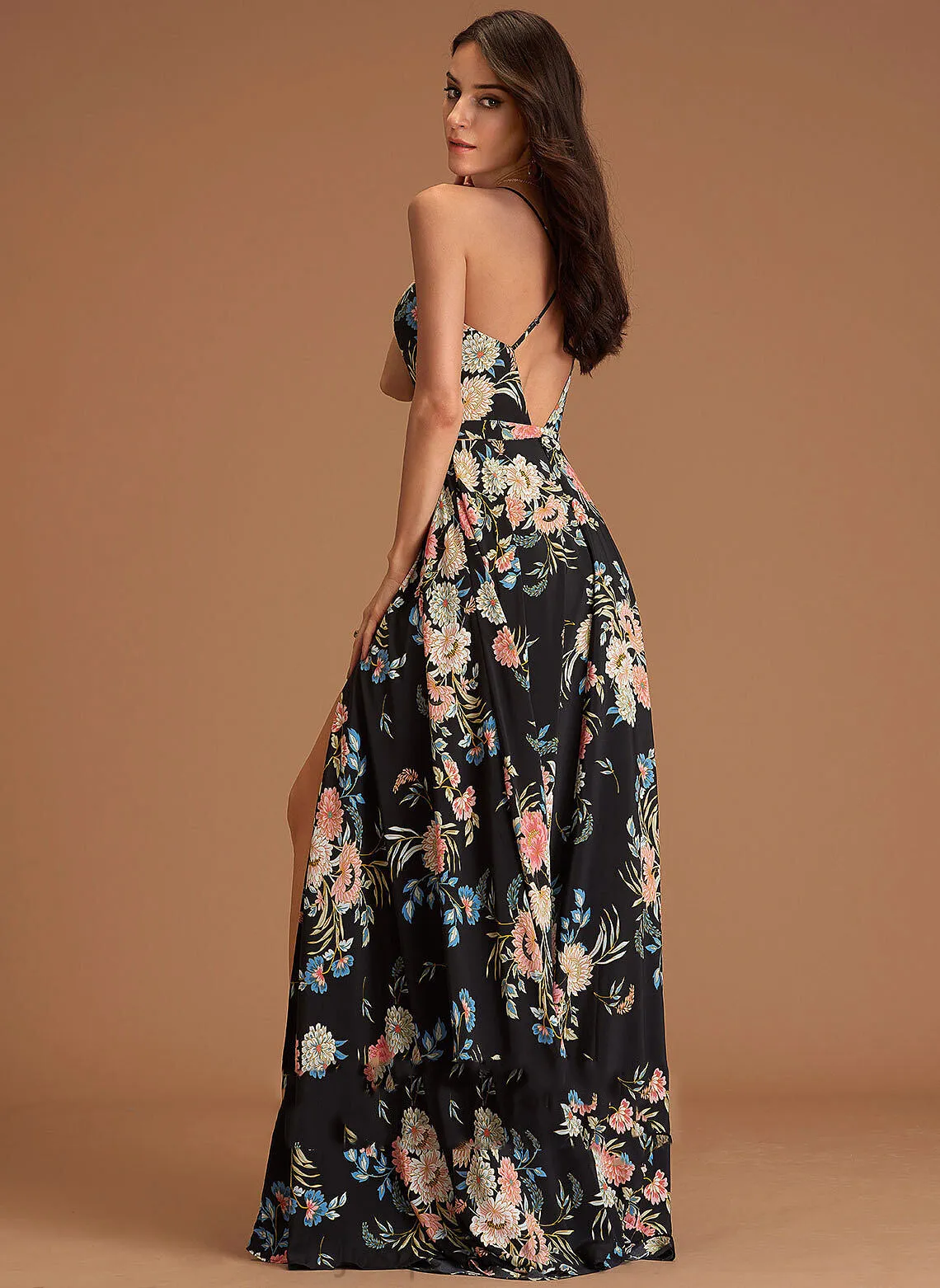 Chiffon A-line Jayleen V-Neck Formal Dresses Dresses