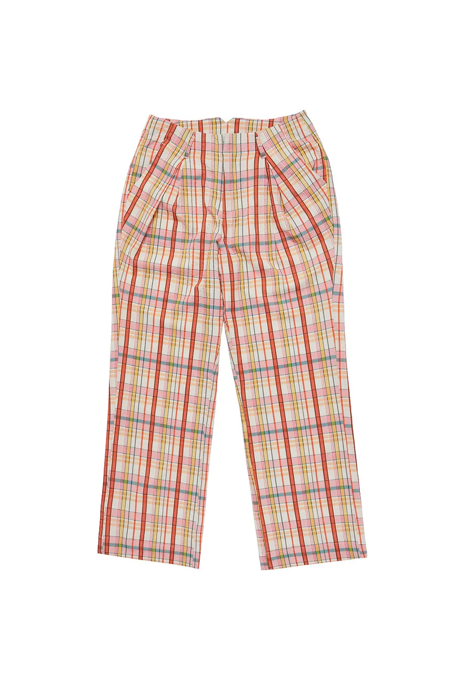 Claudia Plaid Relaxed Trouser