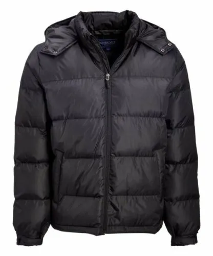 Color Block Heavy Puffer Black