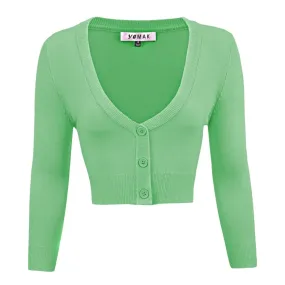 Cropped Cardigan - Mint