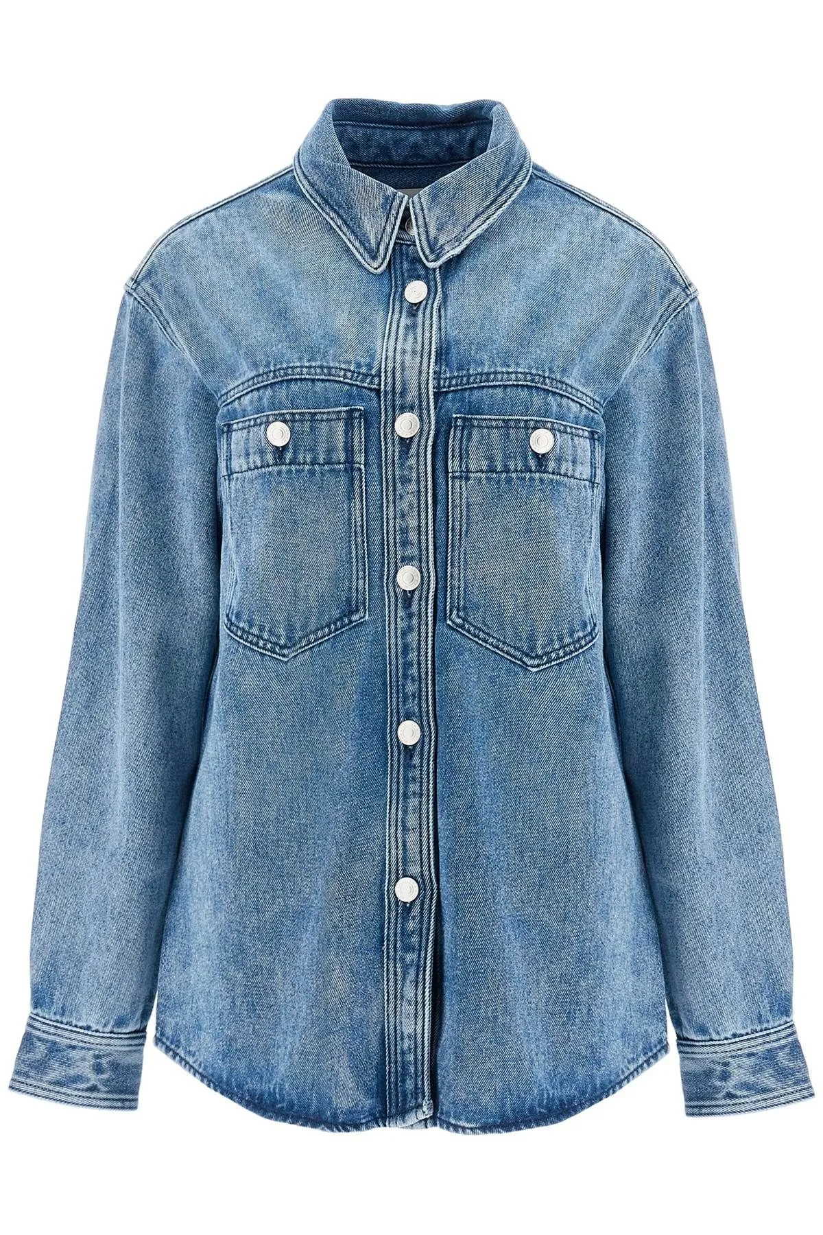 DENIM TALBOT BUTTON-UP