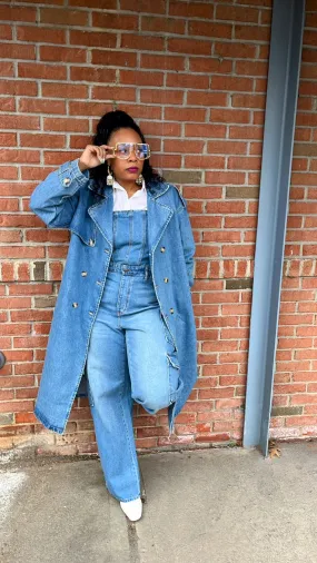 Denim Trench Jacket