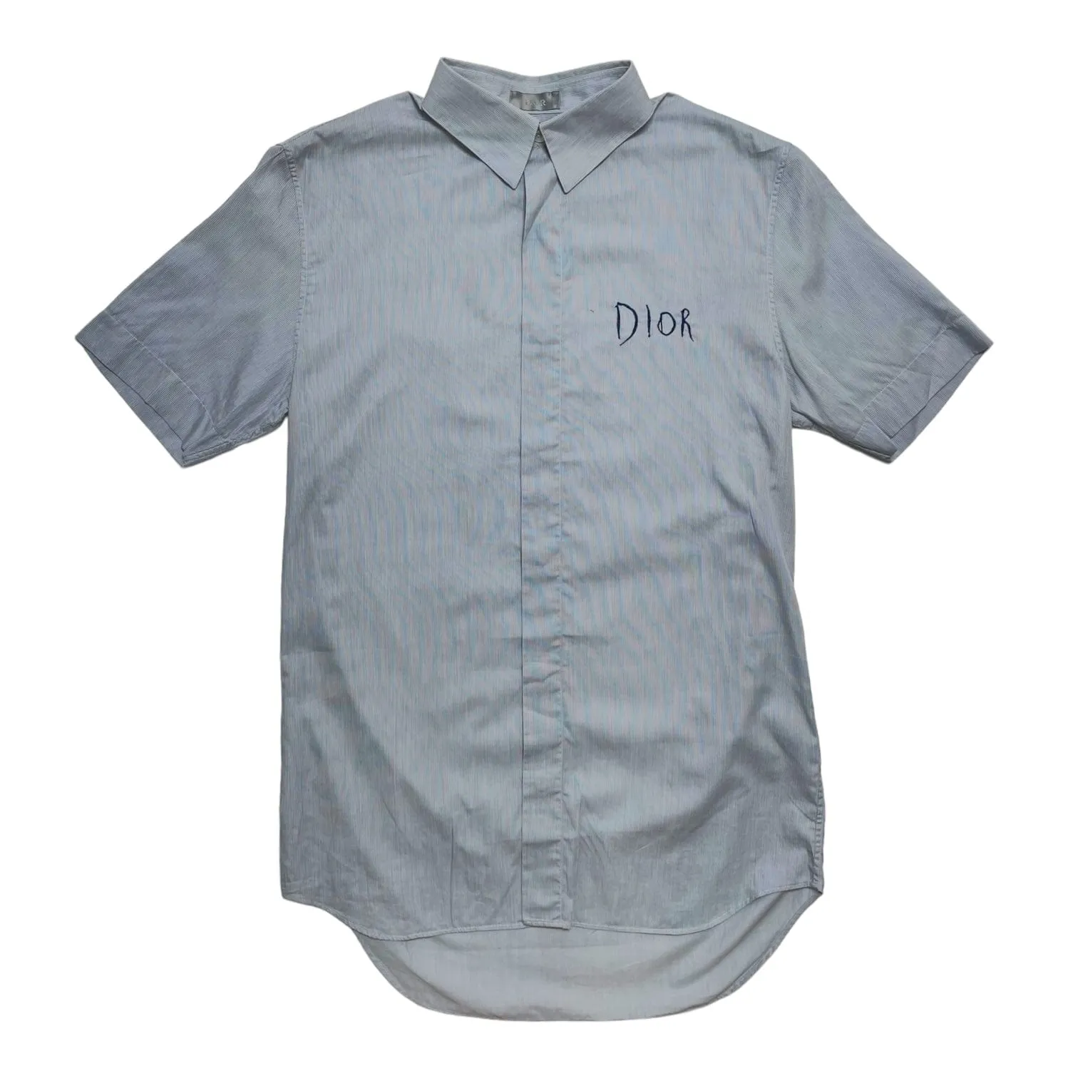 Dior x Raymond Pettibon Logo Embroidered Button Up Shirt