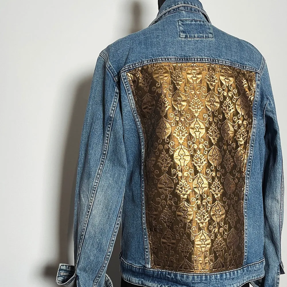 Eloise Upcycled Denim - One Of A Kind - Luxe gold