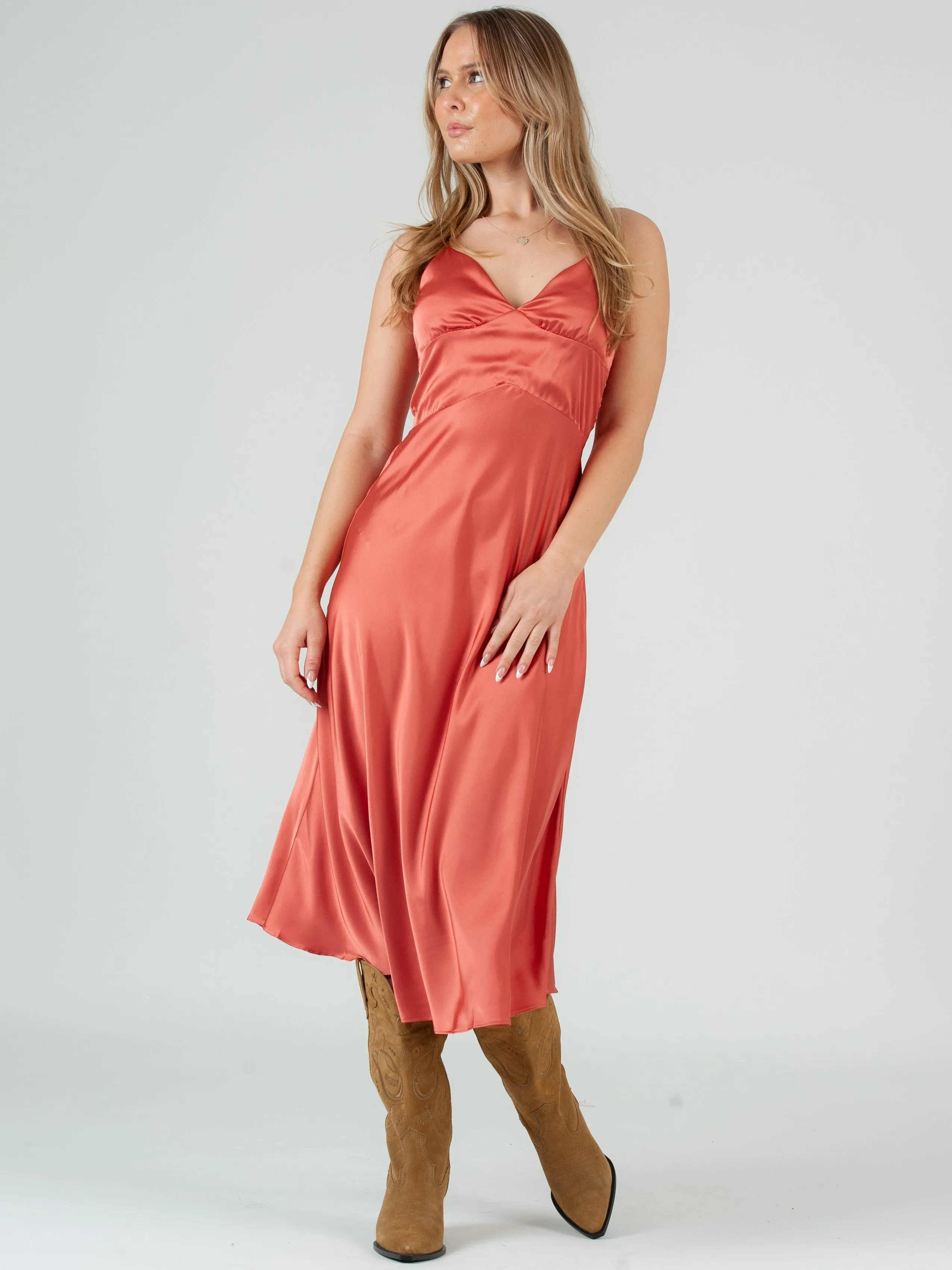 Fall Into Happiness Midi Dress