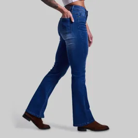 FLEX Stretchy Mid-Rise Boot Cut Jean (Mid Wash)