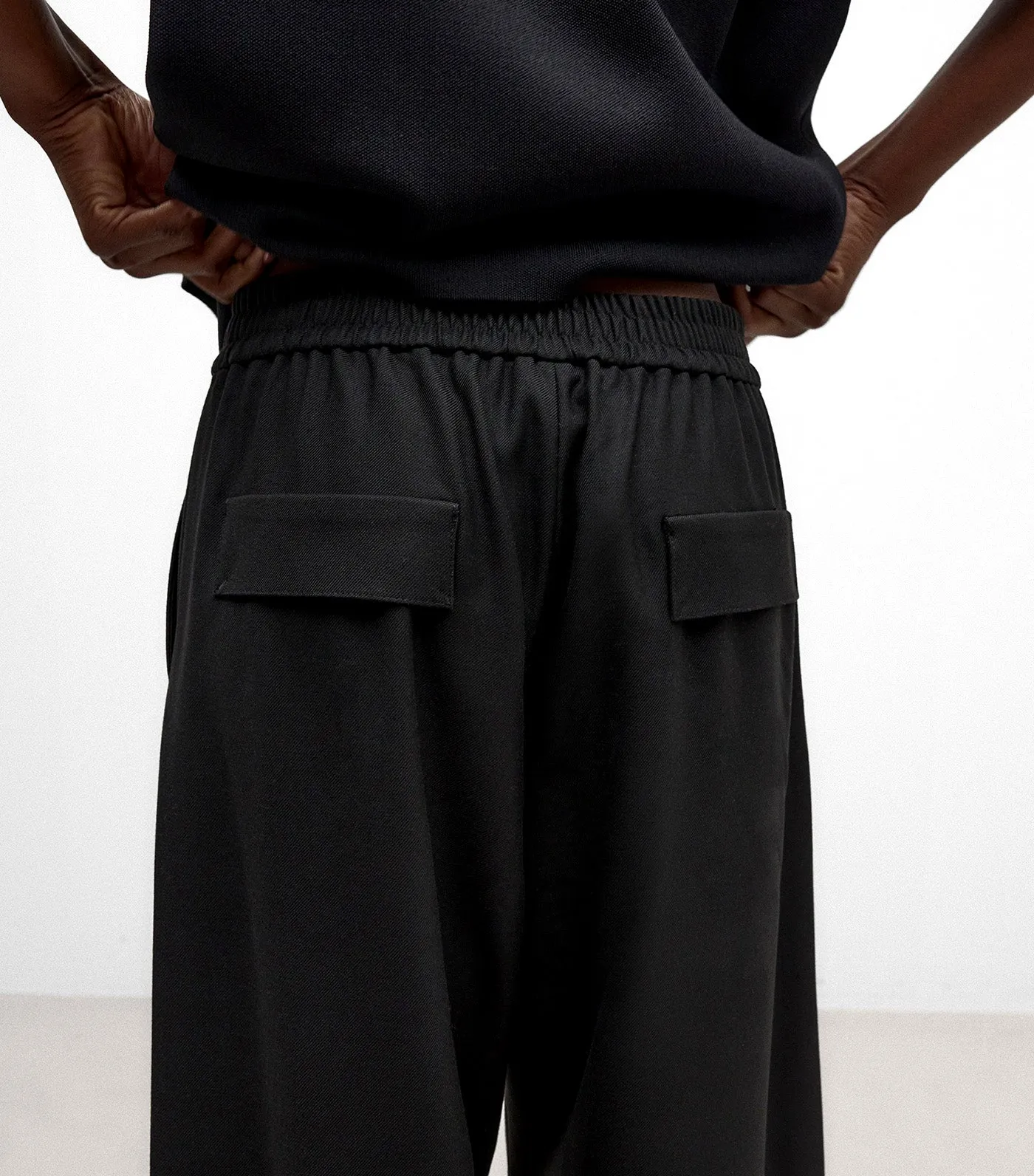 Front-Pleat Jogger Trousers