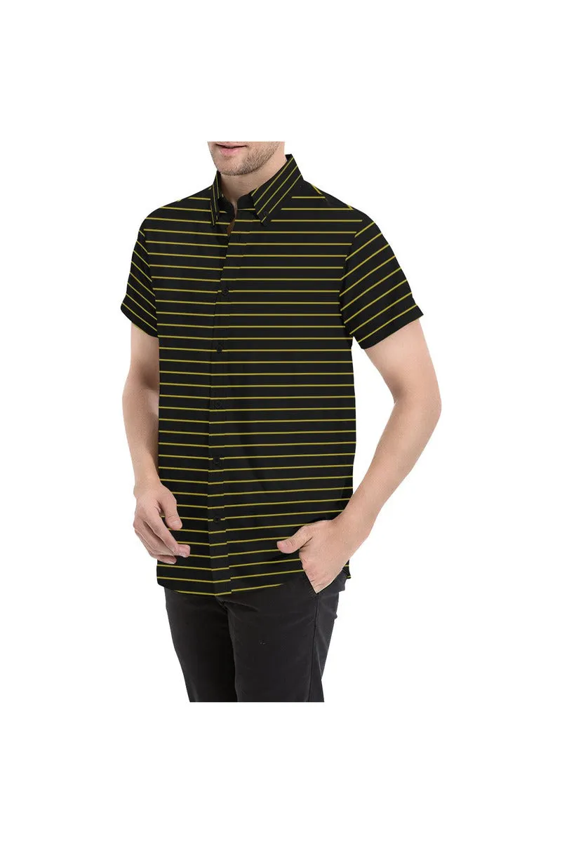 Golden Lines Men's All Over Print Short Sleeve Shirt