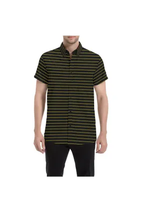 Golden Lines Men's All Over Print Short Sleeve Shirt