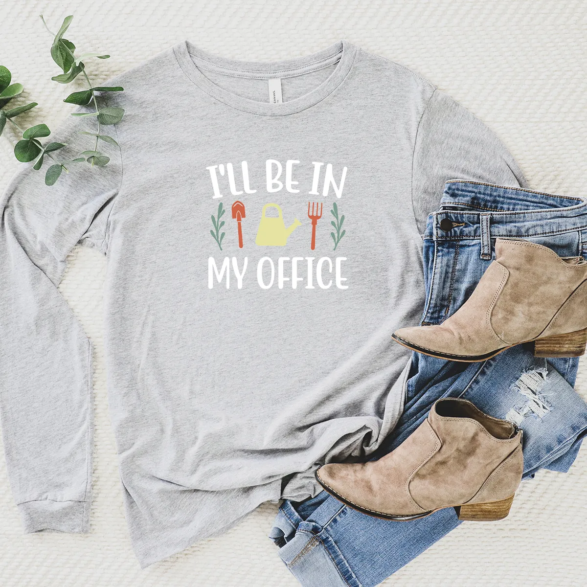 I'll be in my office long sleeve unisex tee