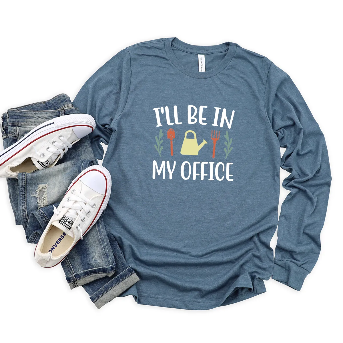 I'll be in my office long sleeve unisex tee