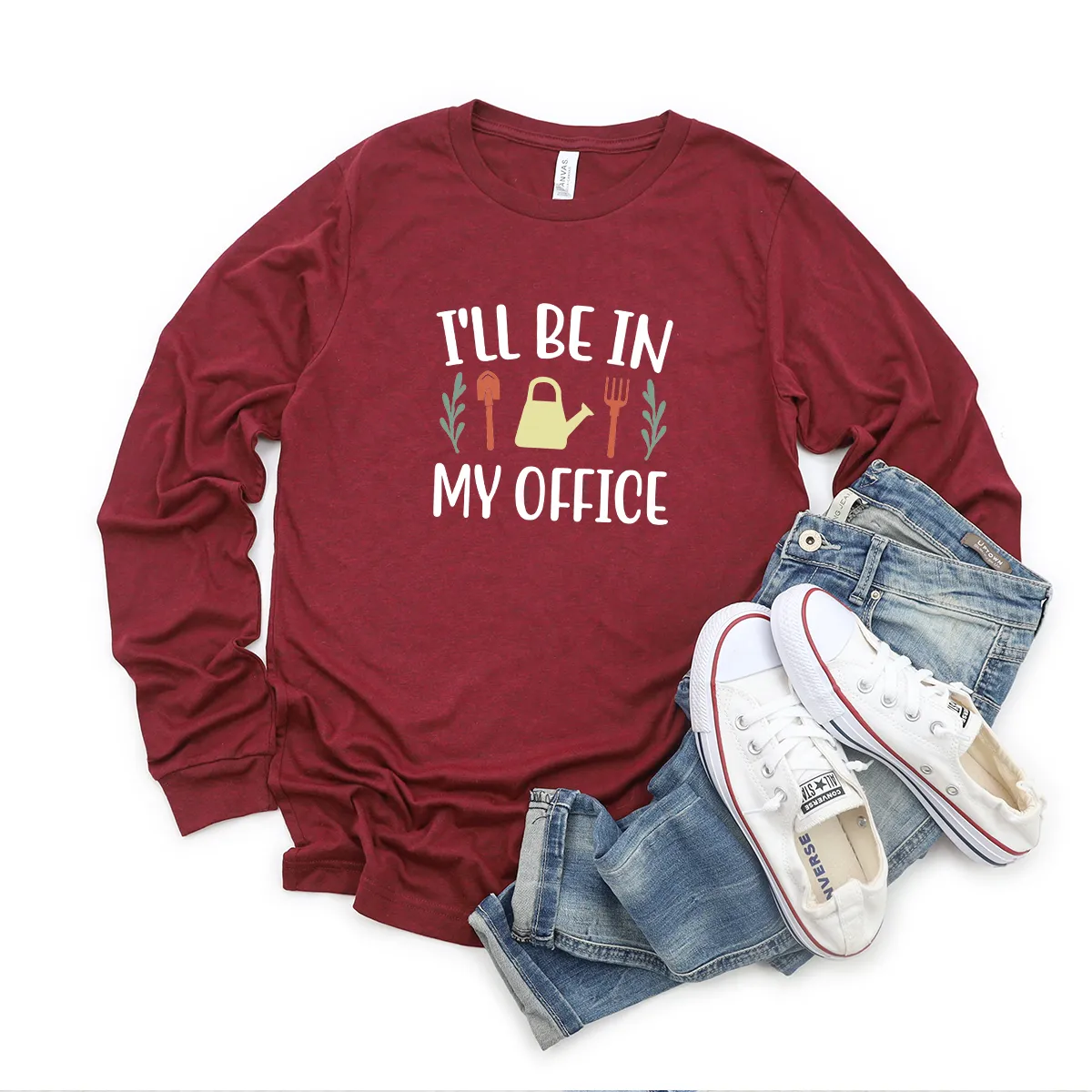 I'll be in my office long sleeve unisex tee