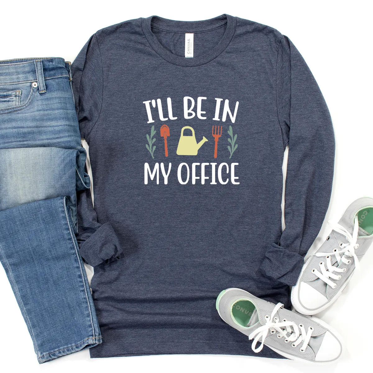 I'll be in my office long sleeve unisex tee