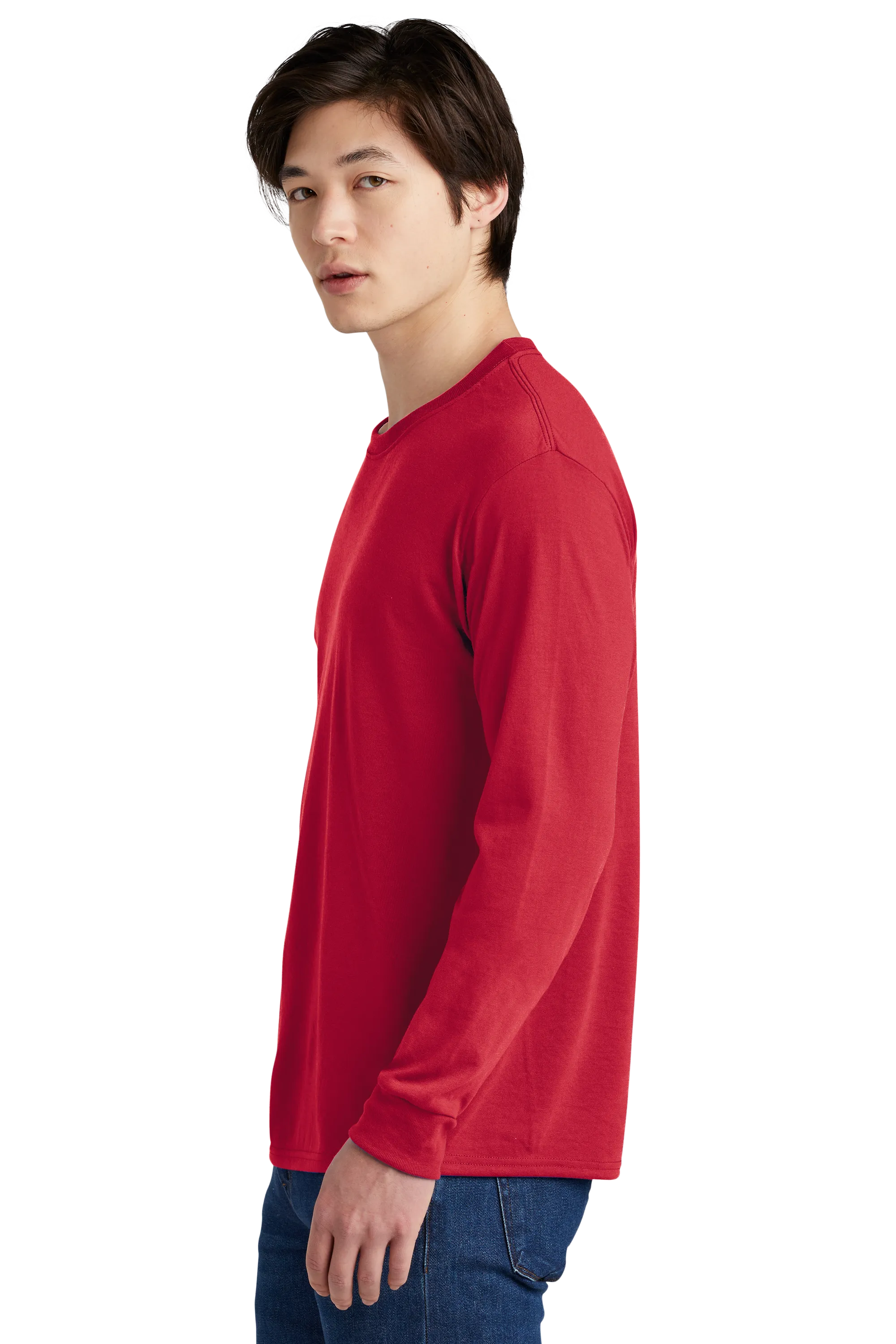 Jerzees® Dri-Power® 100% Polyester Long Sleeve T-Shirt - True Red