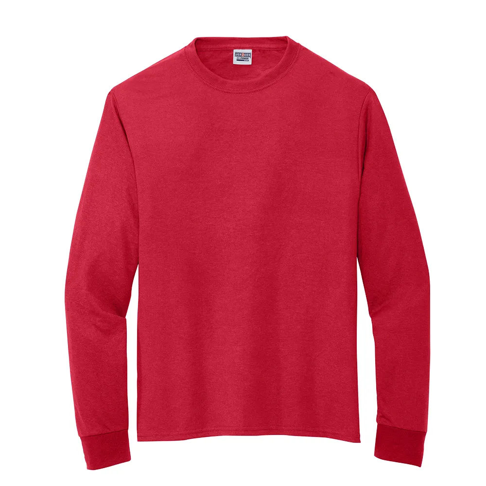 Jerzees® Dri-Power® 100% Polyester Long Sleeve T-Shirt - True Red