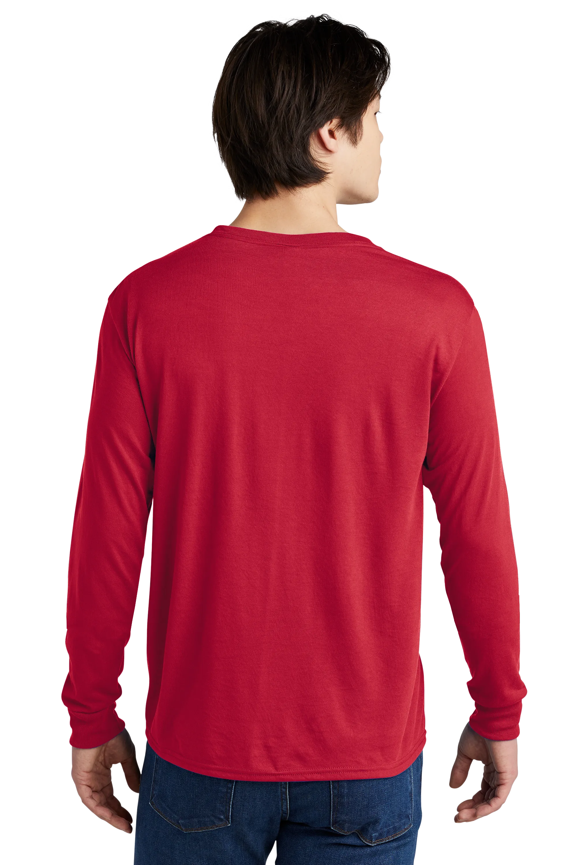 Jerzees® Dri-Power® 100% Polyester Long Sleeve T-Shirt - True Red