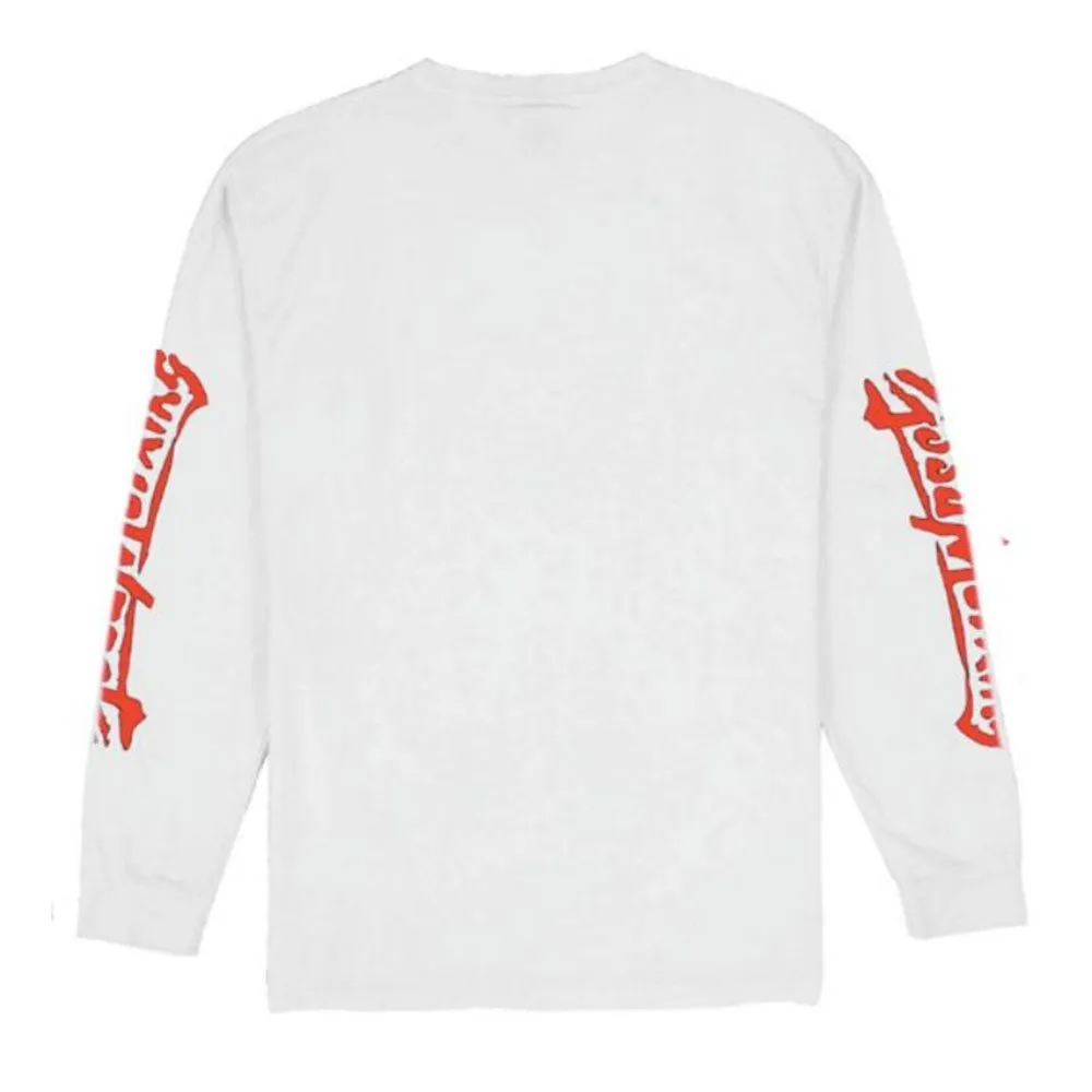 JUNGLES GOOD MORNING GINZA LONG SLEEVE TEES (WHITE)