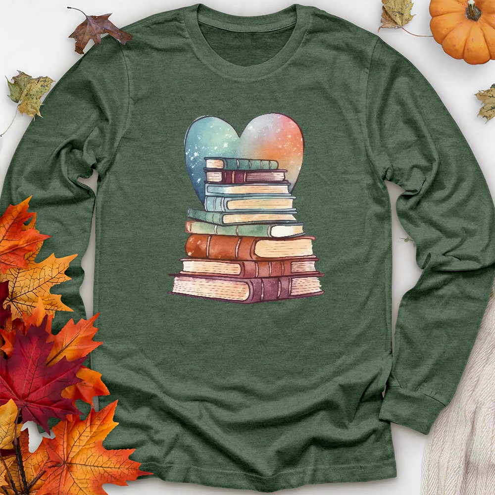 love of books unisex long sleeve tee