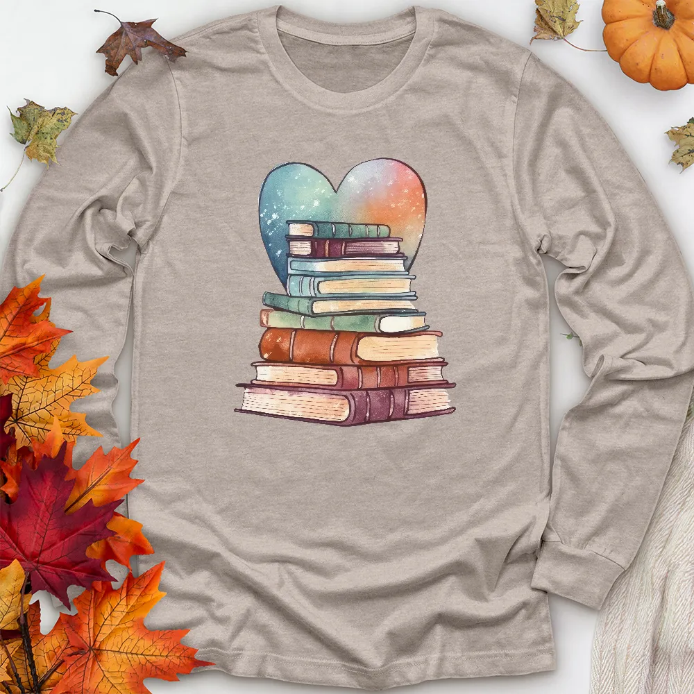 love of books unisex long sleeve tee