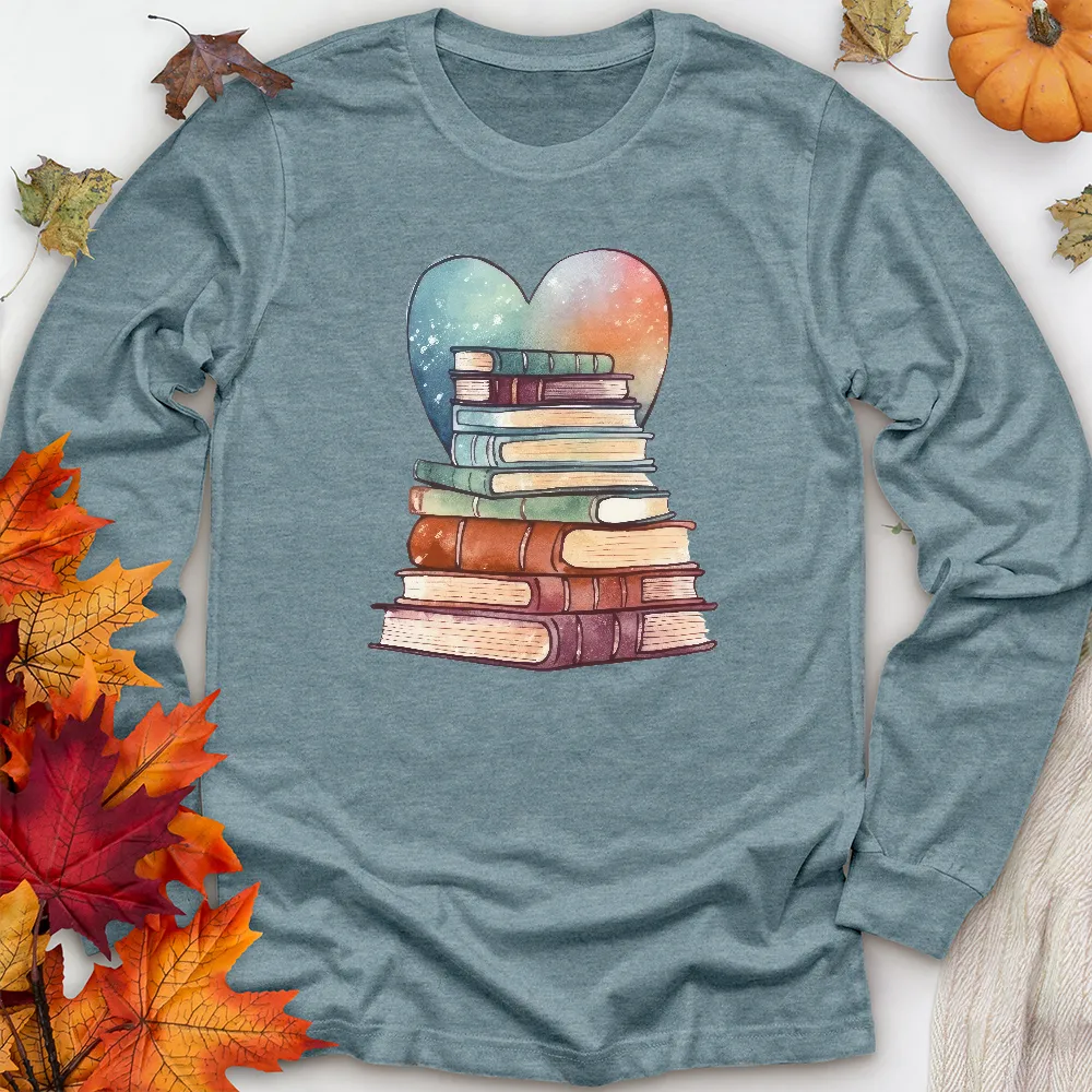 love of books unisex long sleeve tee