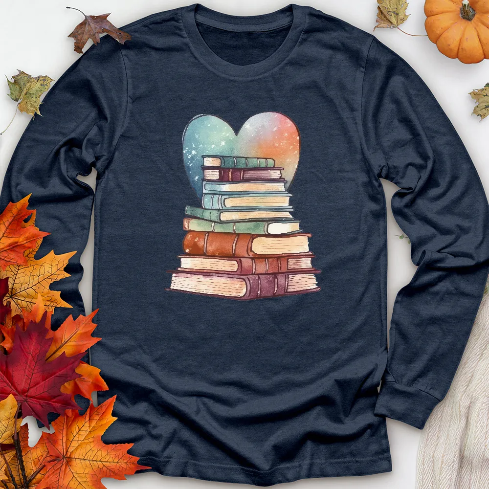 love of books unisex long sleeve tee