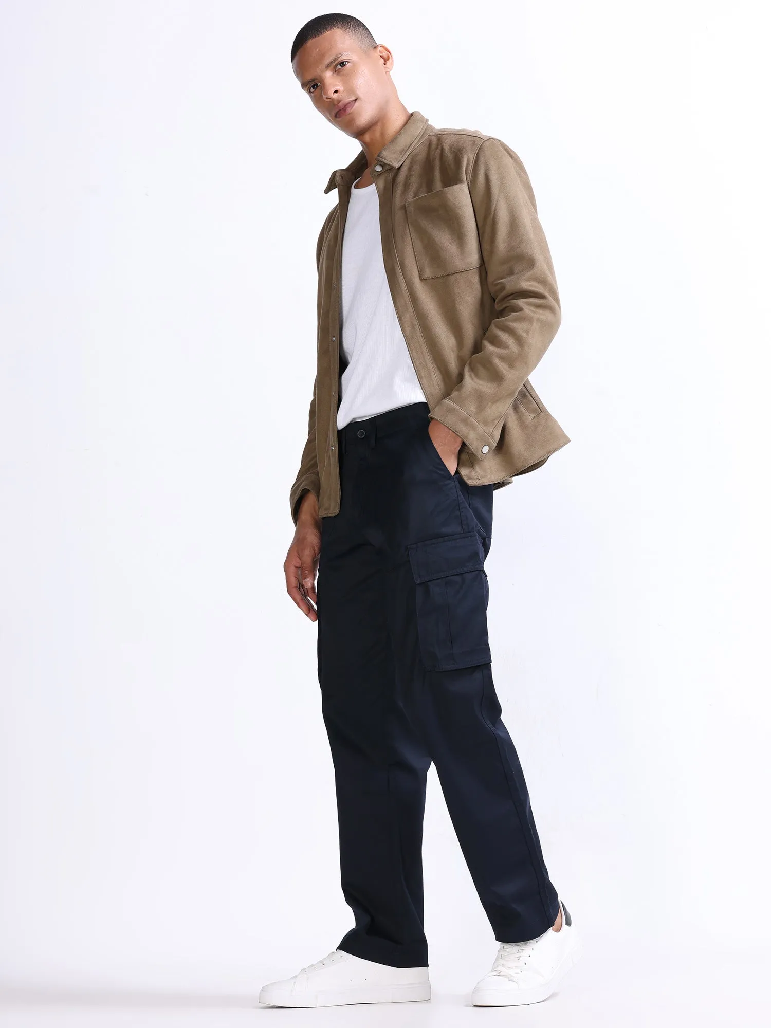 Mason Navy Relaxed Cargo