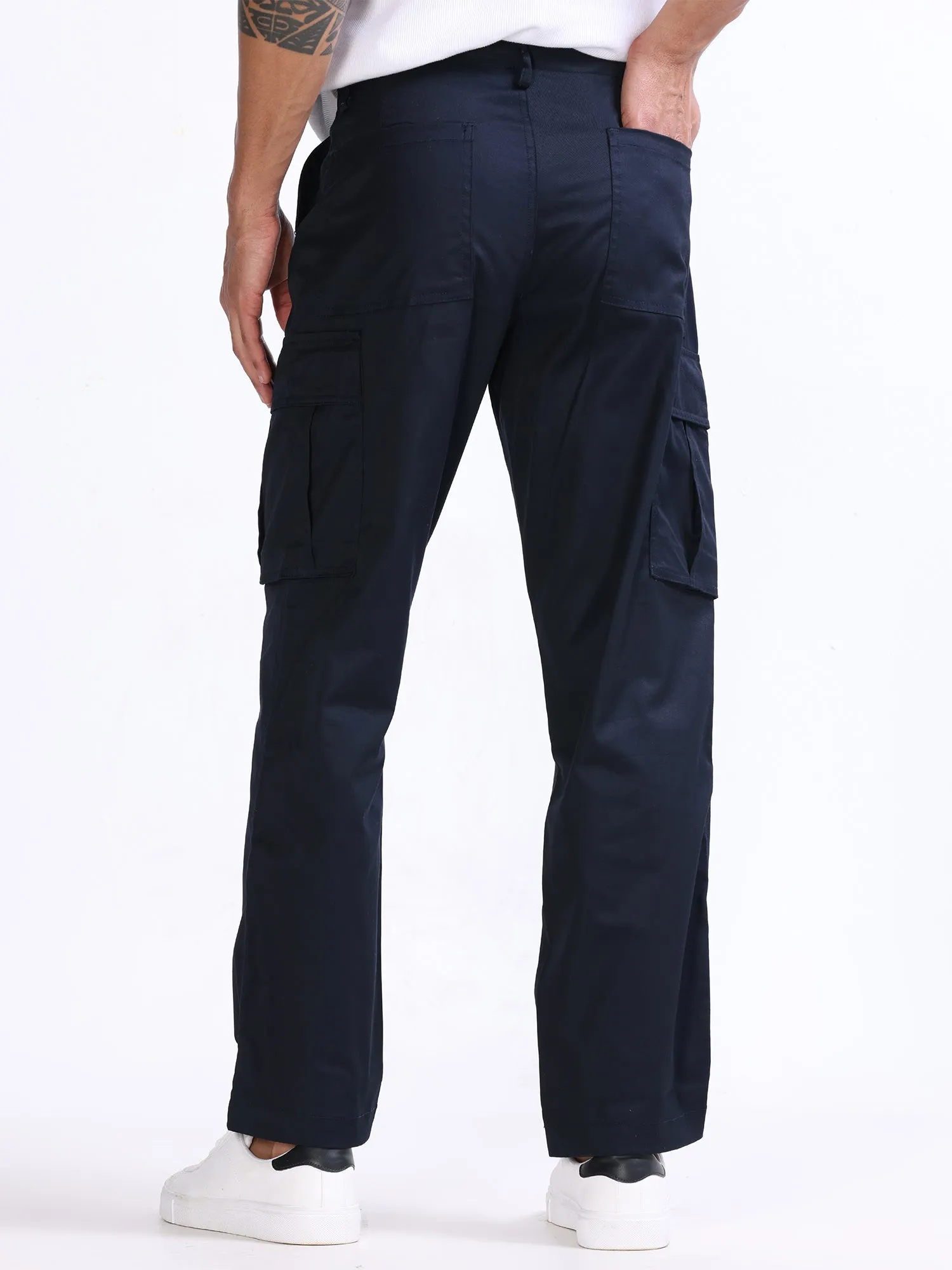 Mason Navy Relaxed Cargo