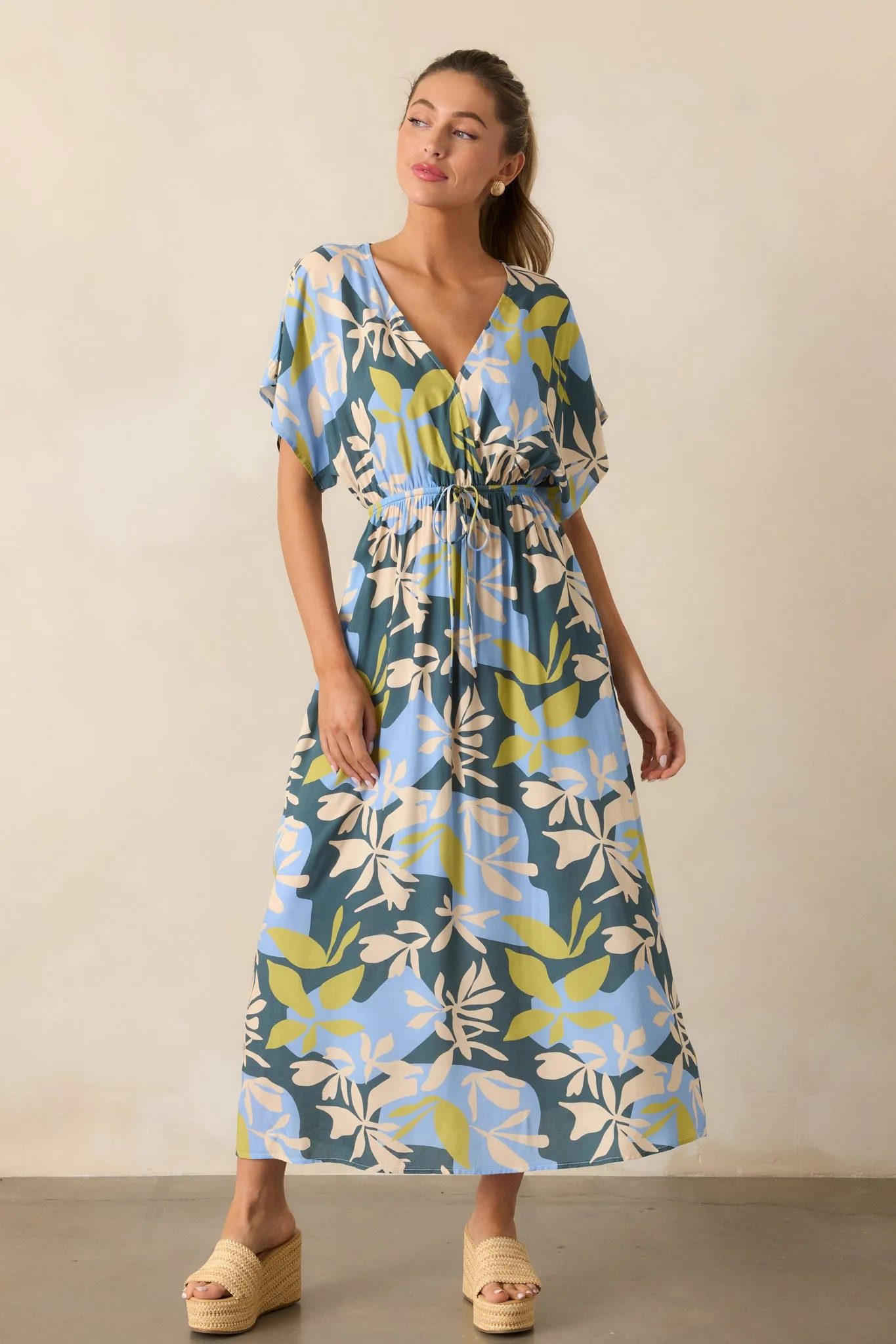 MINKPINK Artistic Garden Green Midi Dress