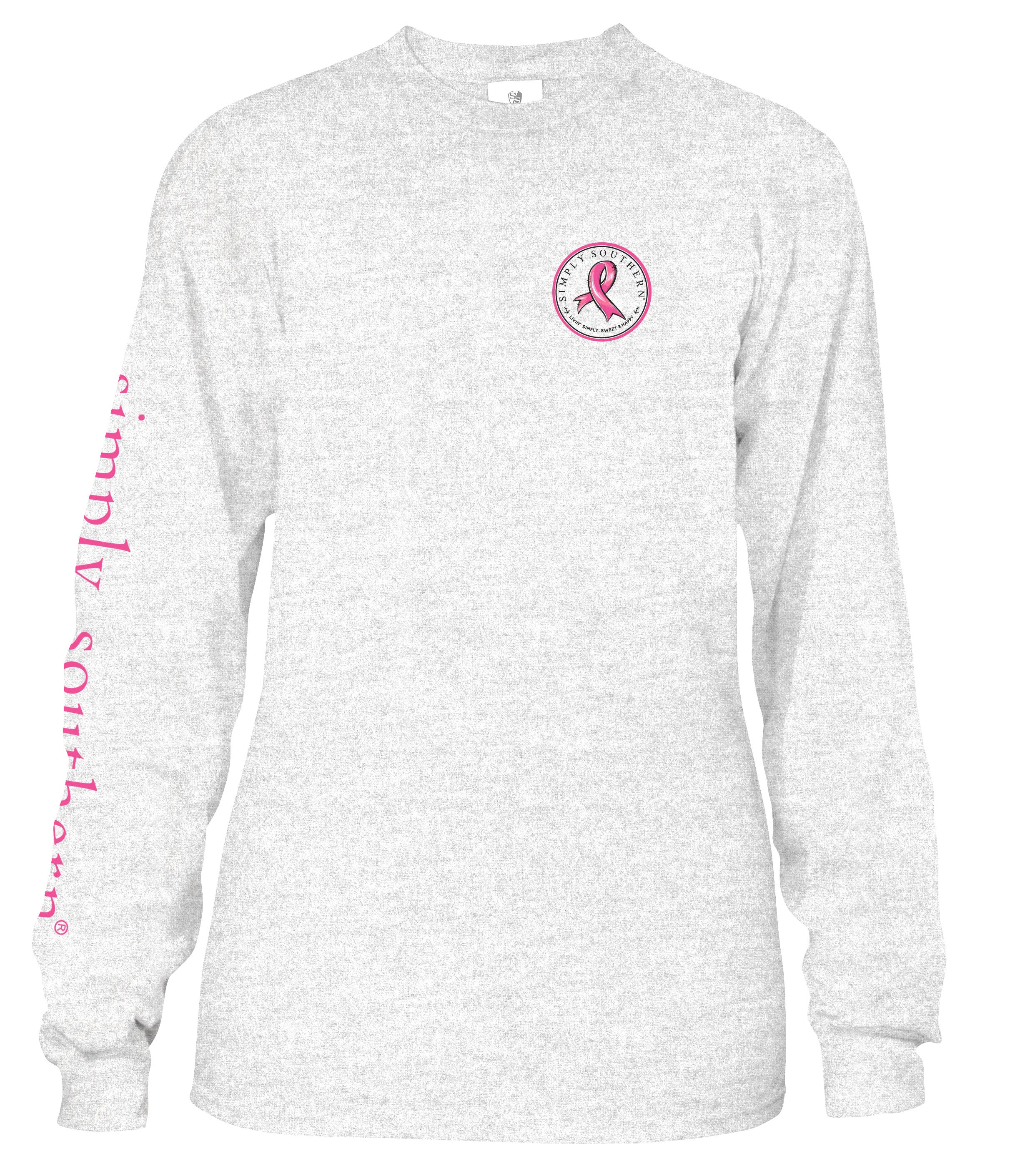 'No One Fights Alone, Gnome Matter What' Breast Cancer Long Sleeve Tee by Simply Southern