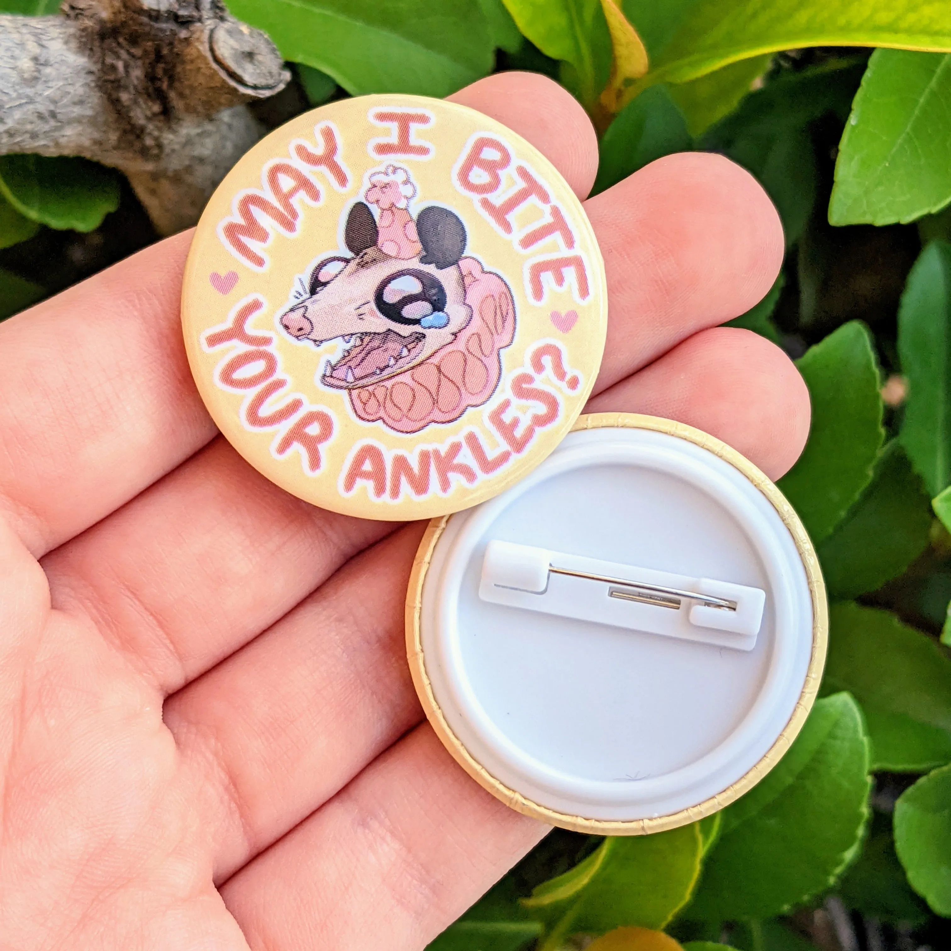 Party Opossum Buttons