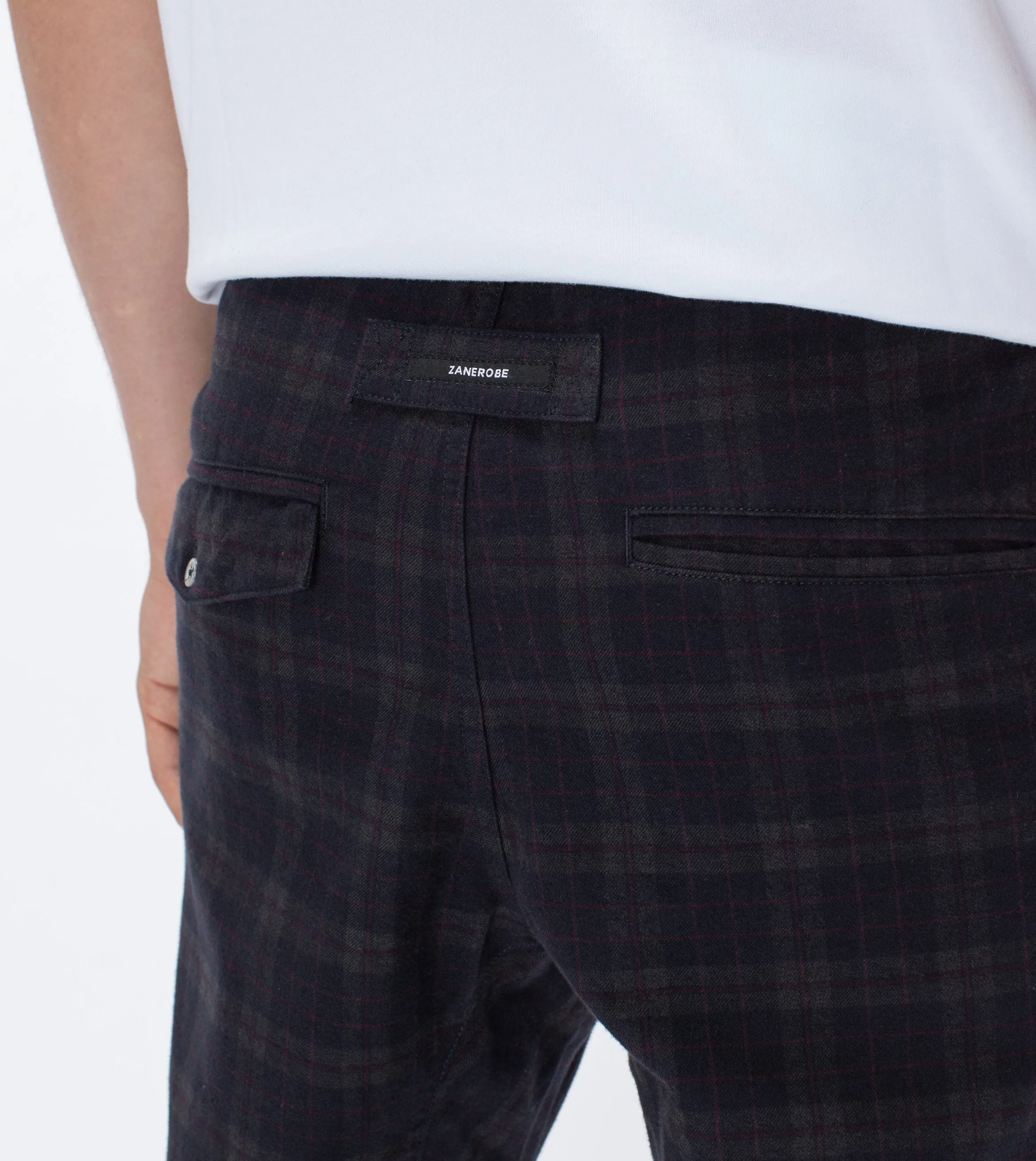 Plaid Sureshot Jogger Ink/Boysenberry