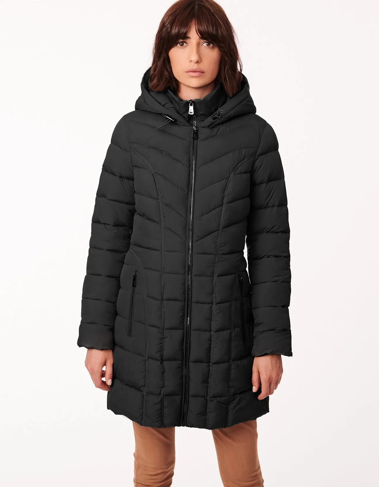 Princess Seam Walker Puffer - Black