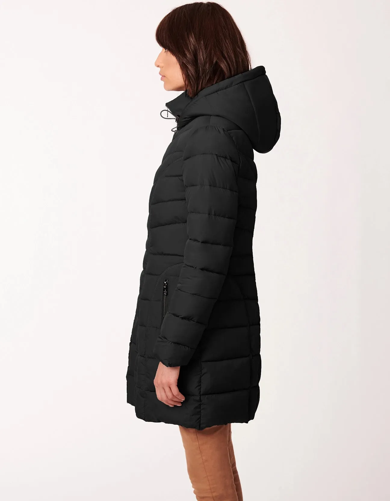 Princess Seam Walker Puffer - Black