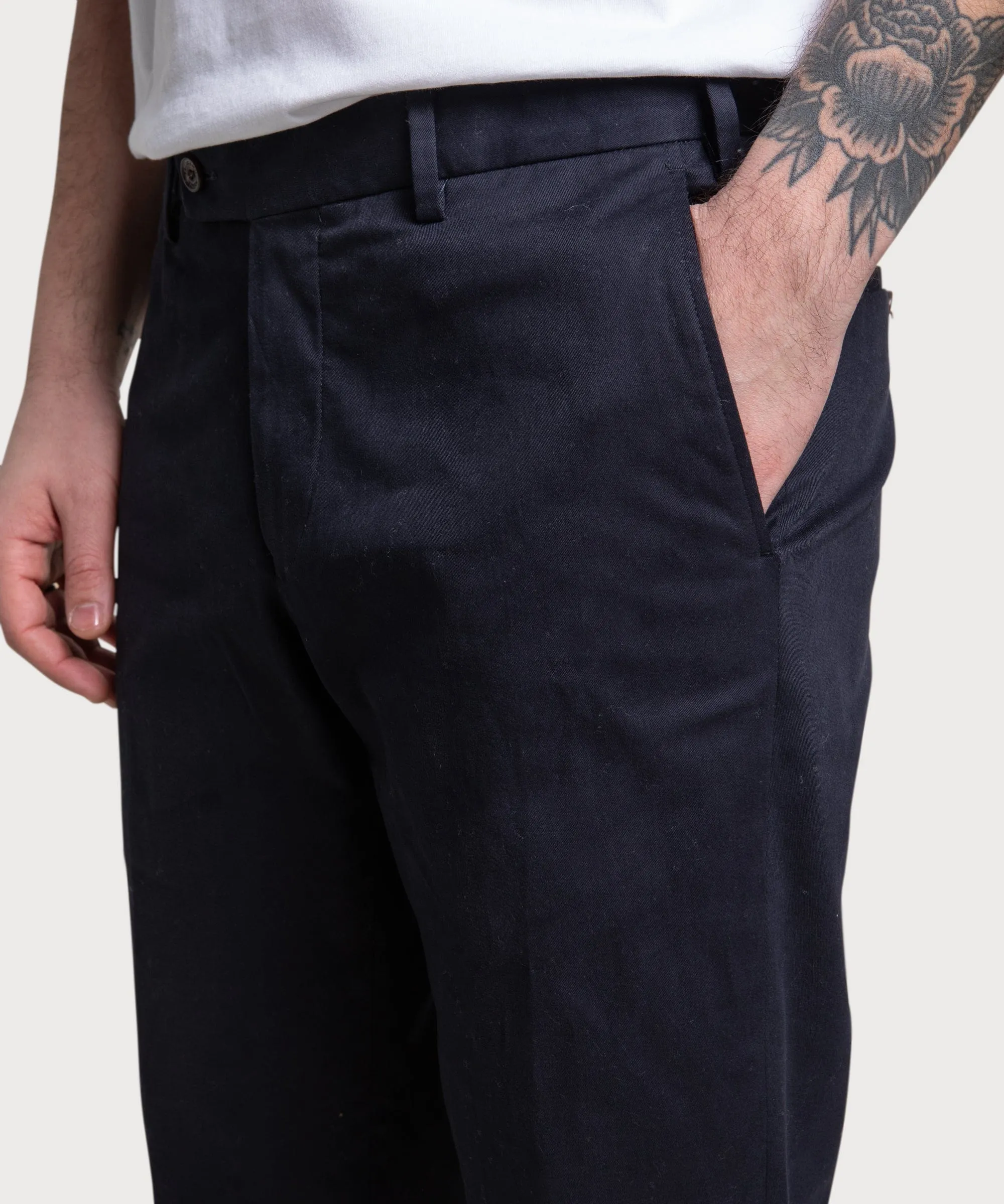 Relaxed Cotton Trousers