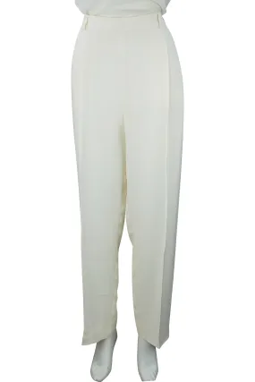 Relaxed crepe trousers