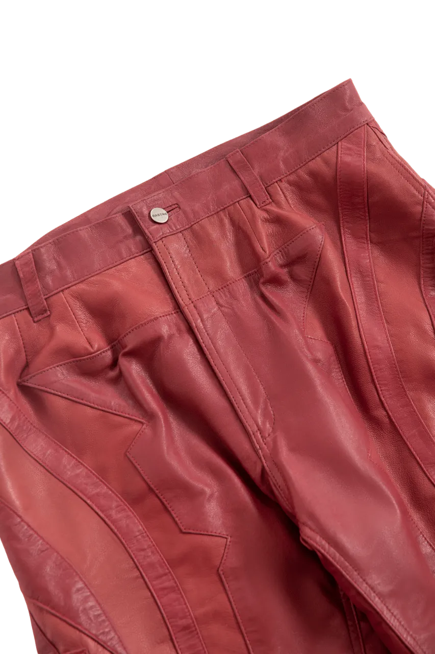 RELAXED LEATHER TROUSERS