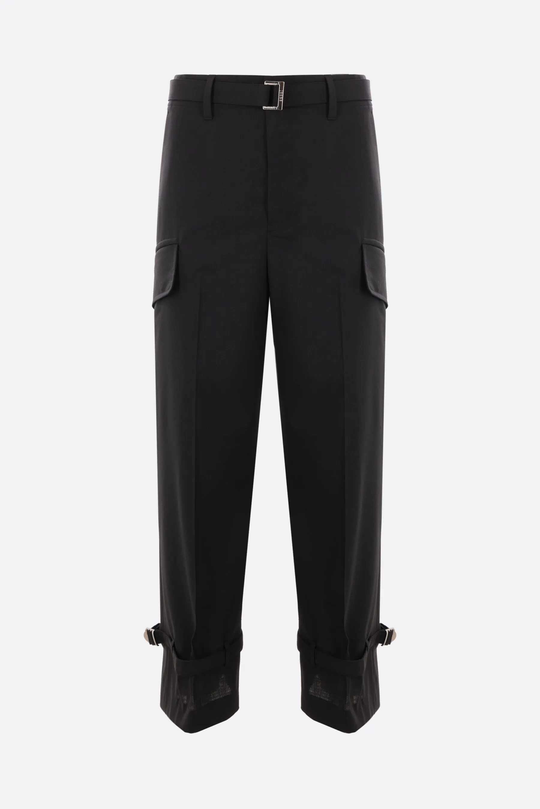 Relaxed Utility Wool Blend Trousers