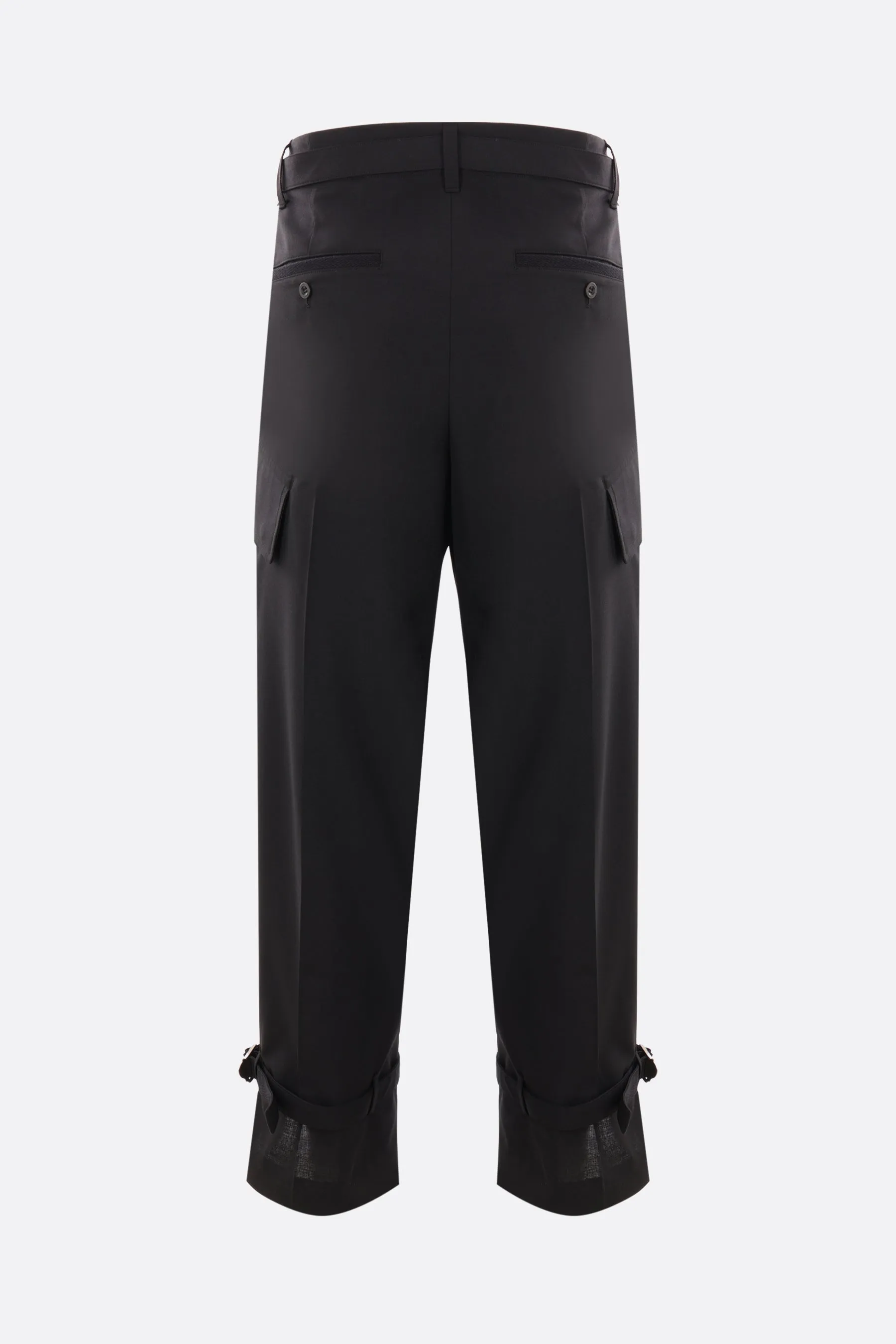 Relaxed Utility Wool Blend Trousers