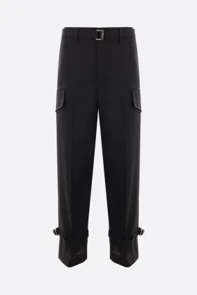 Relaxed Utility Wool Blend Trousers