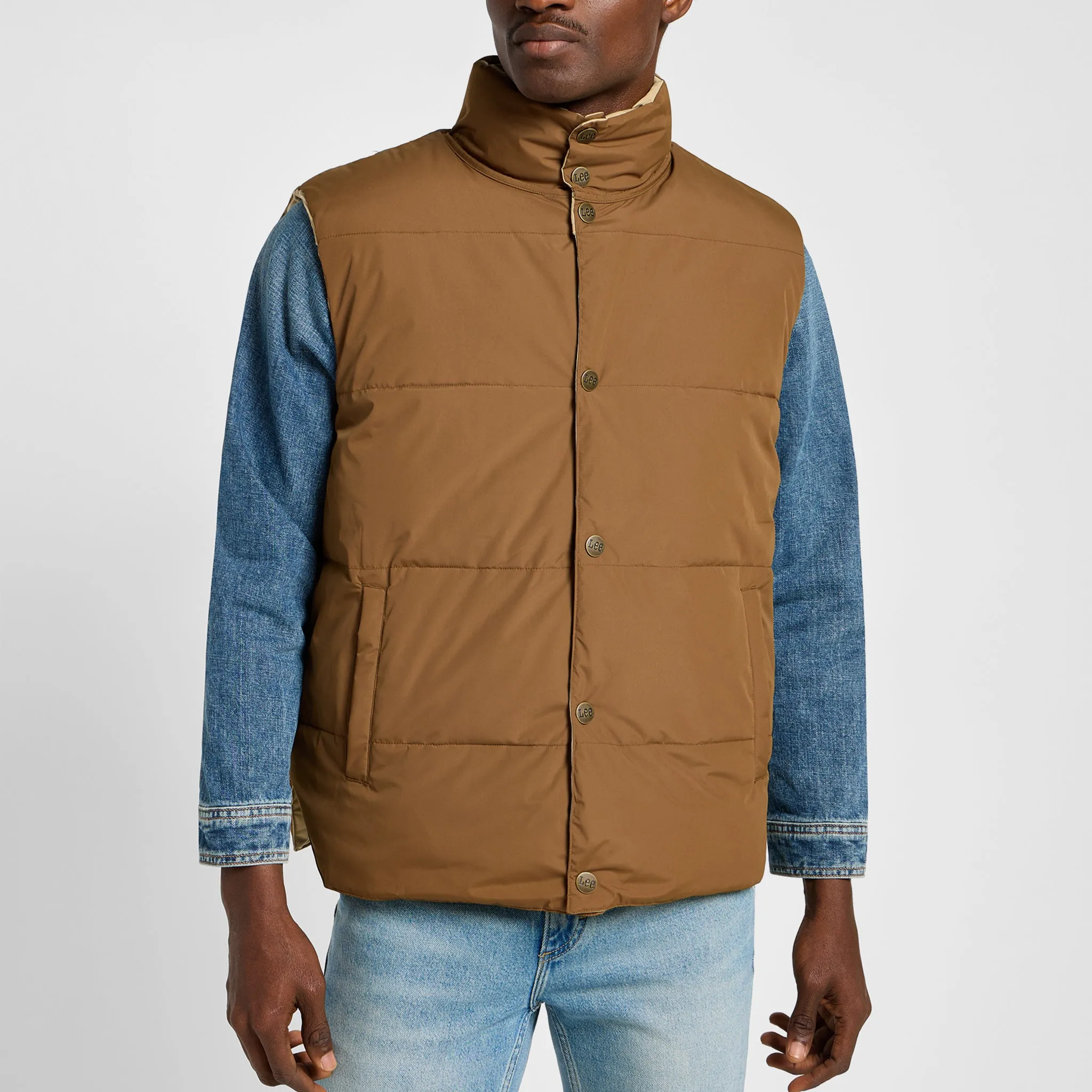 REVERSIBLE WESTERN PUFFER VEST