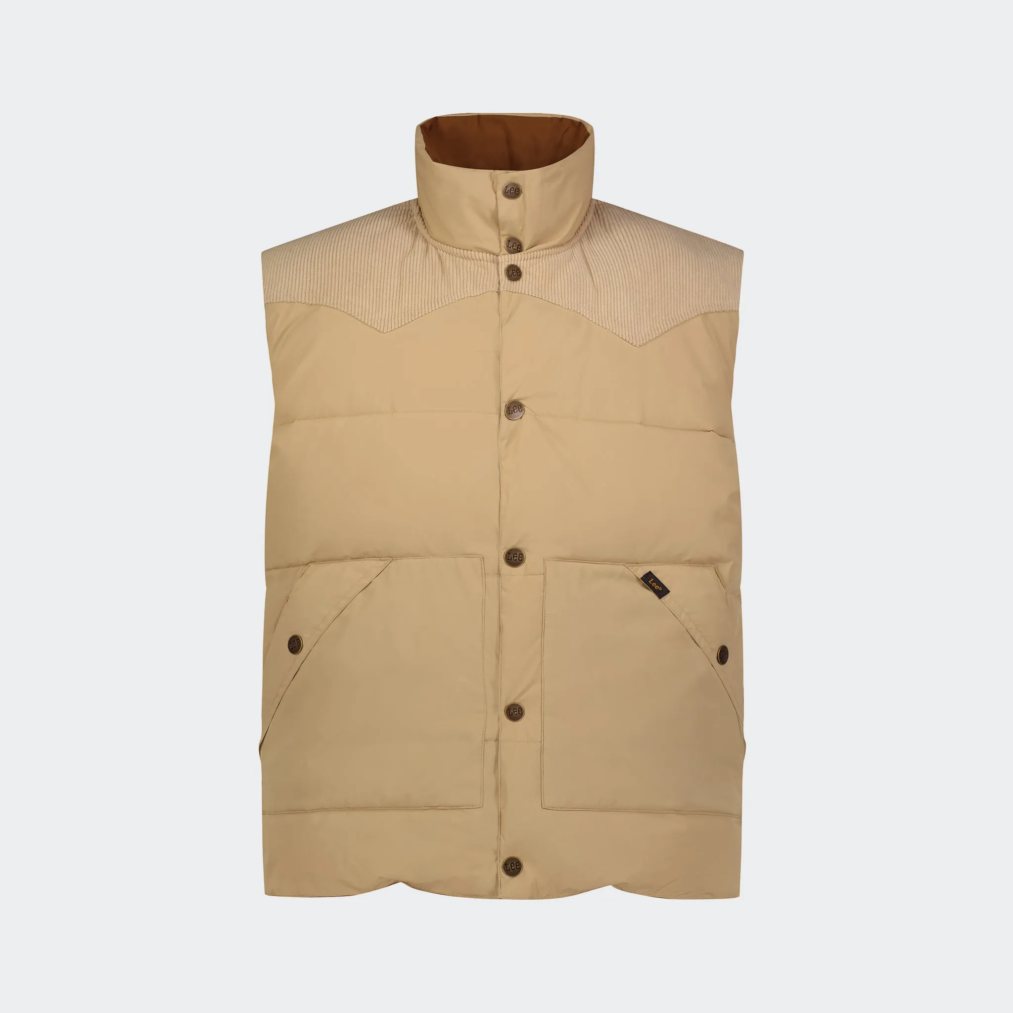 REVERSIBLE WESTERN PUFFER VEST