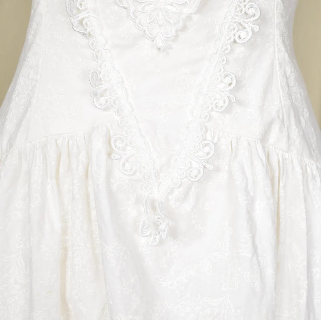 Scott McClintock Vintage 80s does Edwardian White Dress