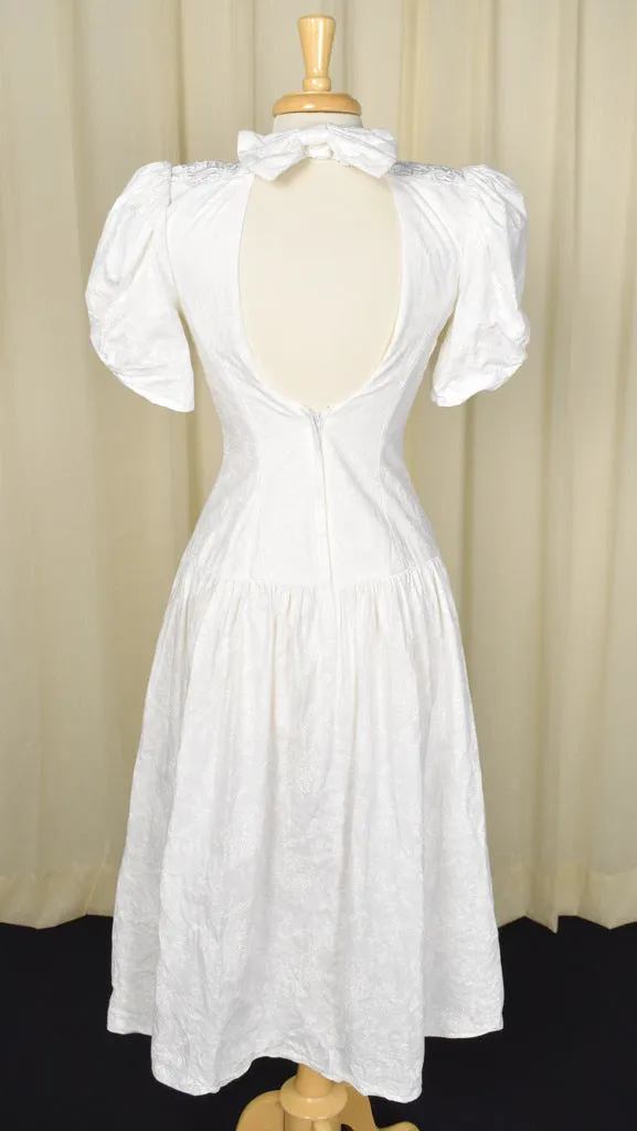 Scott McClintock Vintage 80s does Edwardian White Dress