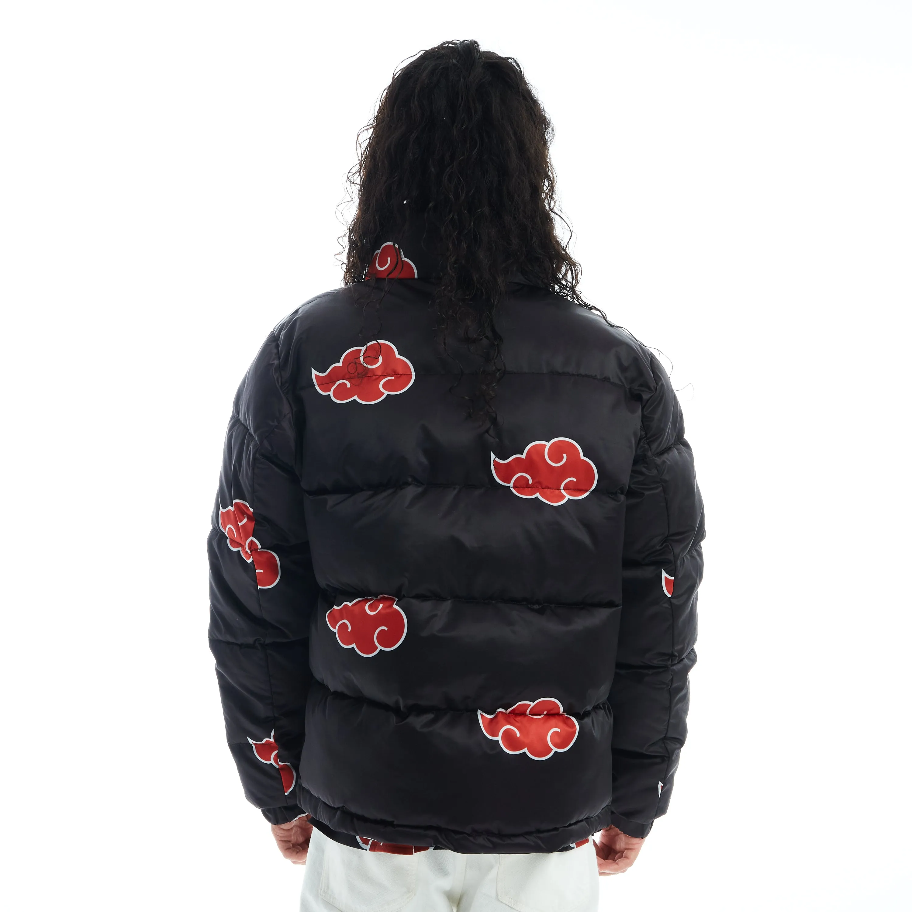 SHIPPUDEN AKATSUKI PUFFER JACKET (BLACK)