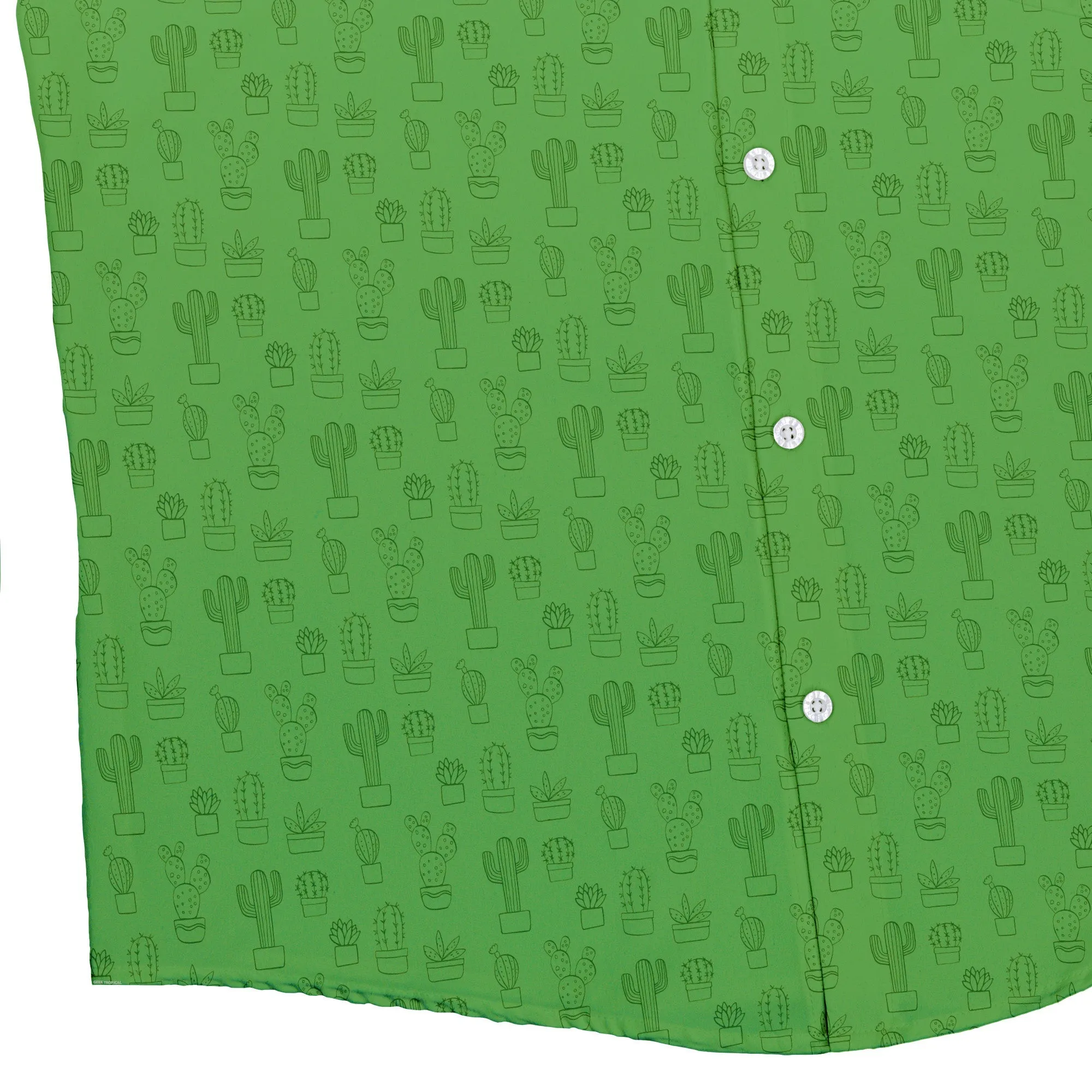 Simple Cactus Button Up Shirt