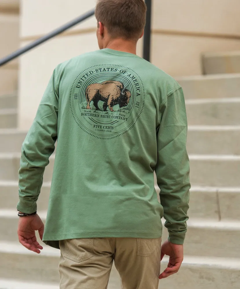 Southern Shirt Co - Buffalo Nickel Long Sleeve Tee